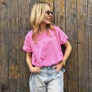 Różowa koszulka bombka Lumina