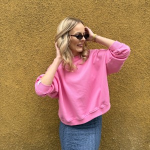 Różowa bluza basic ( polski producent)